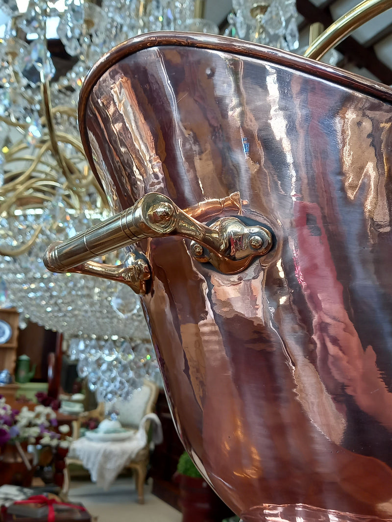 Victorian Copper & Brass Coal Bucket