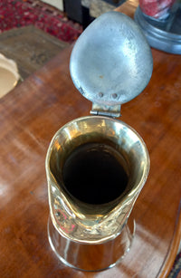 Victorian Brass Tall Lidded Jug
