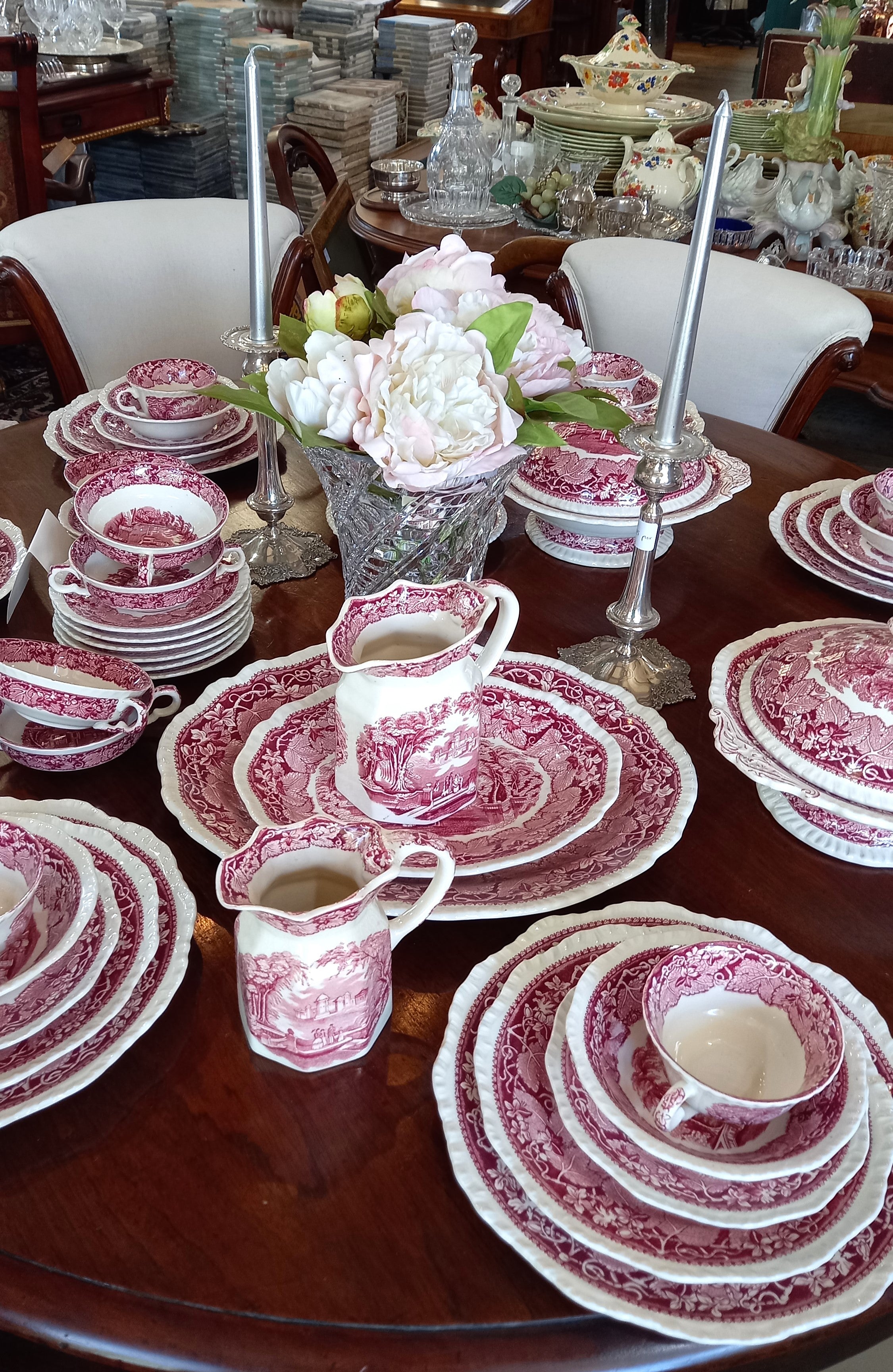 Masons Ironstone Dinner Set Vista Pattern Yvonne Sanders Antiques Limited