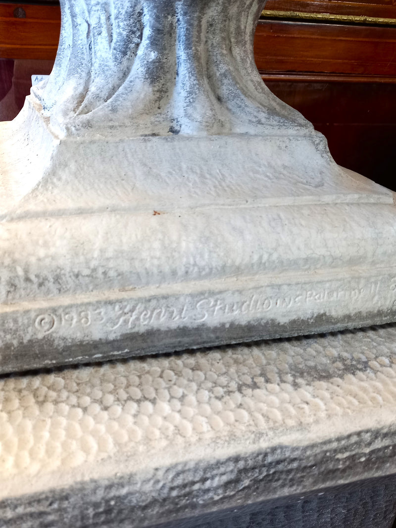 Pair of Urns on Plinths