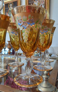 Venetian Golden Glass Decander Set