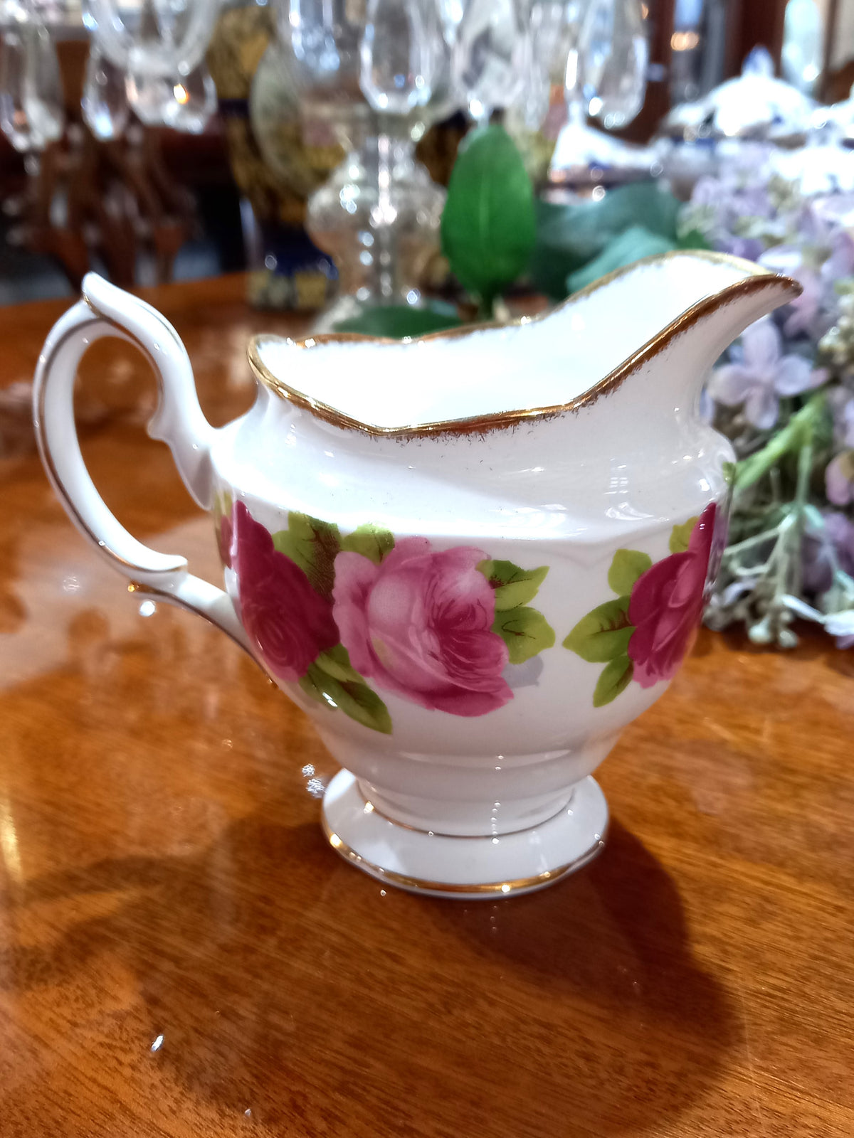 Old English Roses Milk Jug & Sugar Bowl