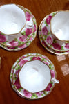 Old English Roses Set of Six Trios