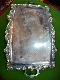 Decorative Victorian Rectangular Tray with Handles