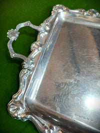 Decorative Victorian Rectangular Tray with Handles