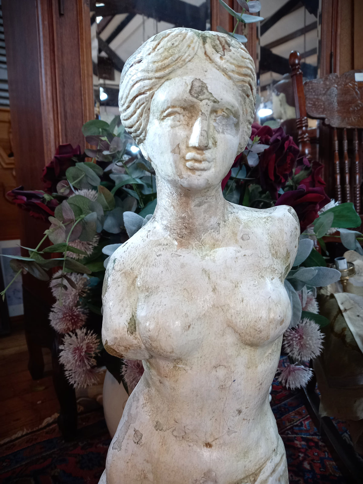 Vintage Lady Statue