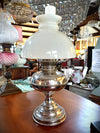 Kerosene Lamp with Milk Glass Shade