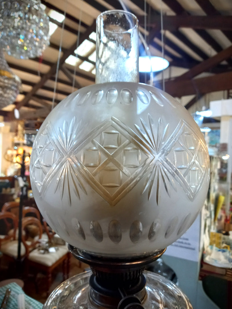 Tall Grecian Style Kerosene Lamp