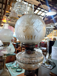 Tall Grecian Style Kerosene Lamp