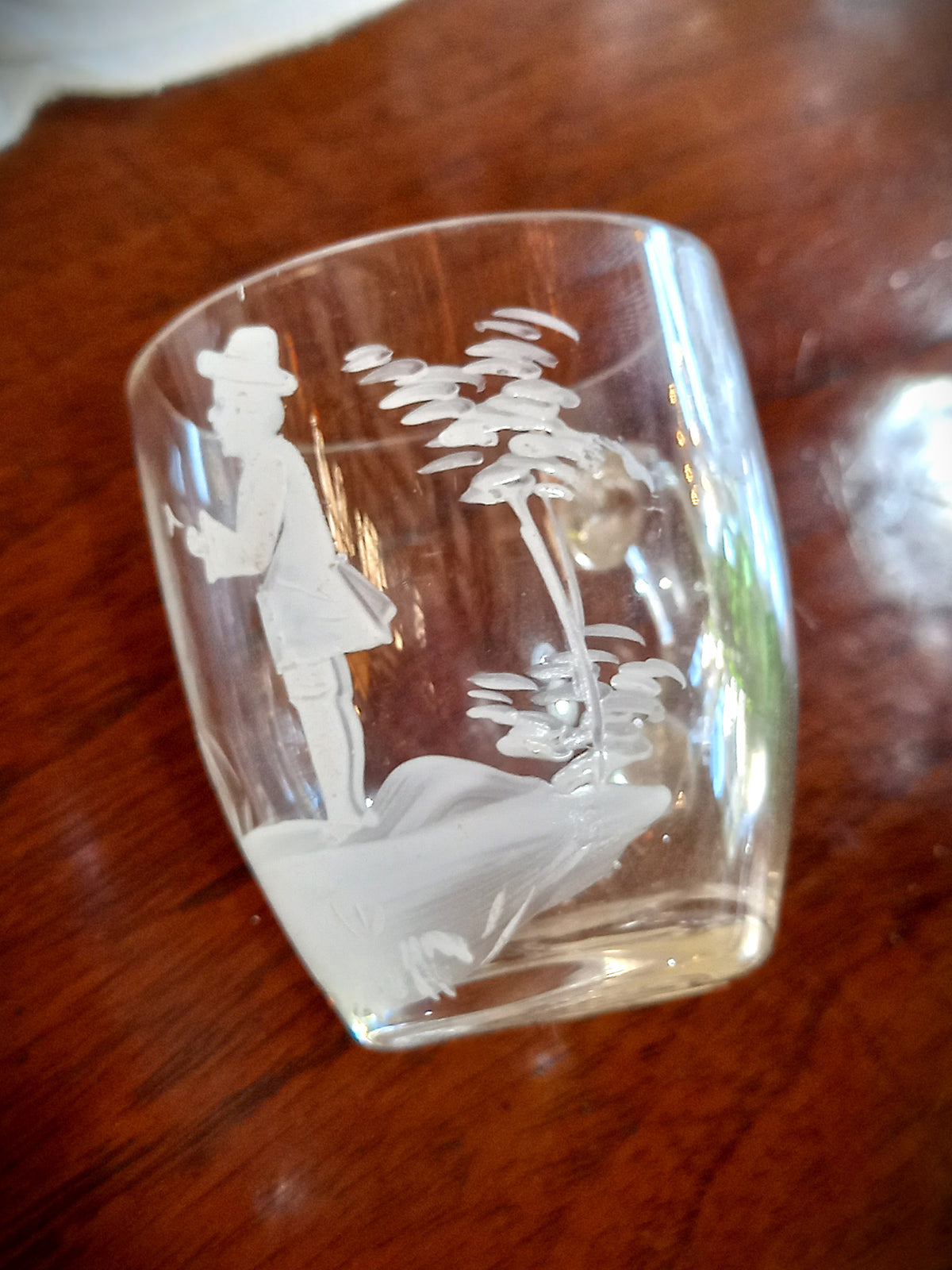 Mary Gregory Small Clear Cup