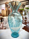 Mary Gregory Turquoise Vase (AF)