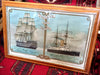 England Past & Presant Framed Lithograph