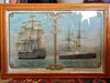 England Past & Presant Framed Lithograph