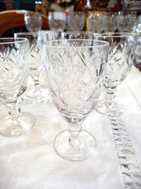 Webb Corbett Crystal Sherry Glasses