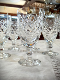 Webb Corbett Crystal Sherry Glasses