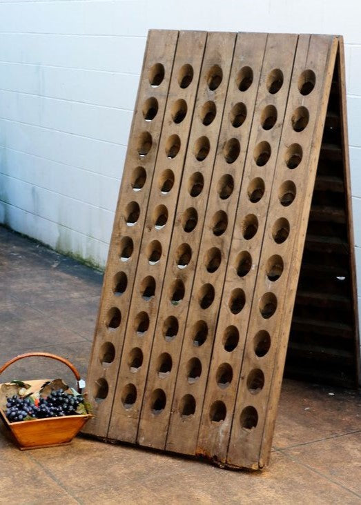 Mid Century French Champagne Riddling Rack