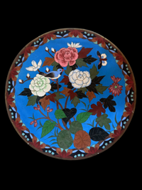 Vintage Cloisonne Decoritvie Plate