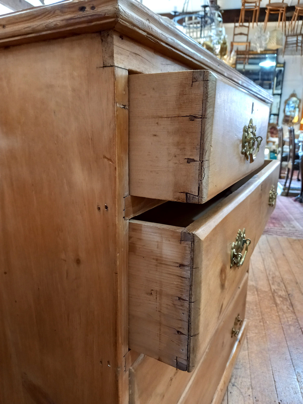 English Baltic Pine Chest of Drawers