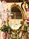 Gilded Fern Oval Mirror