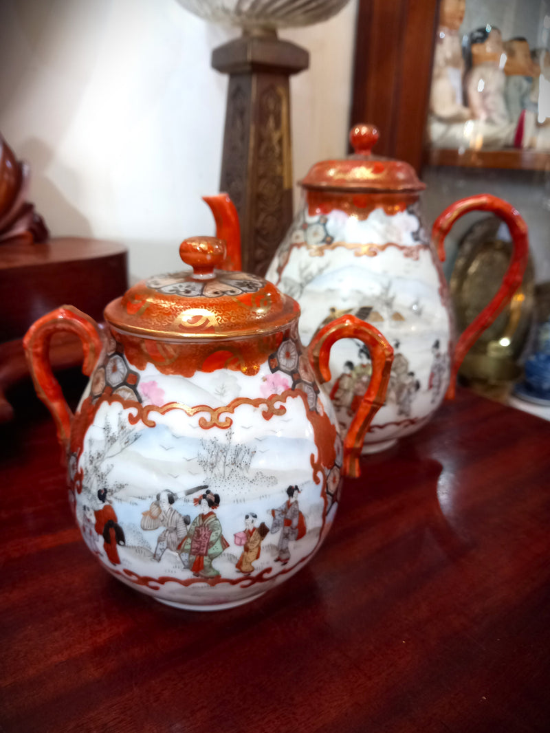 Japanese Teapot & Lidded Container