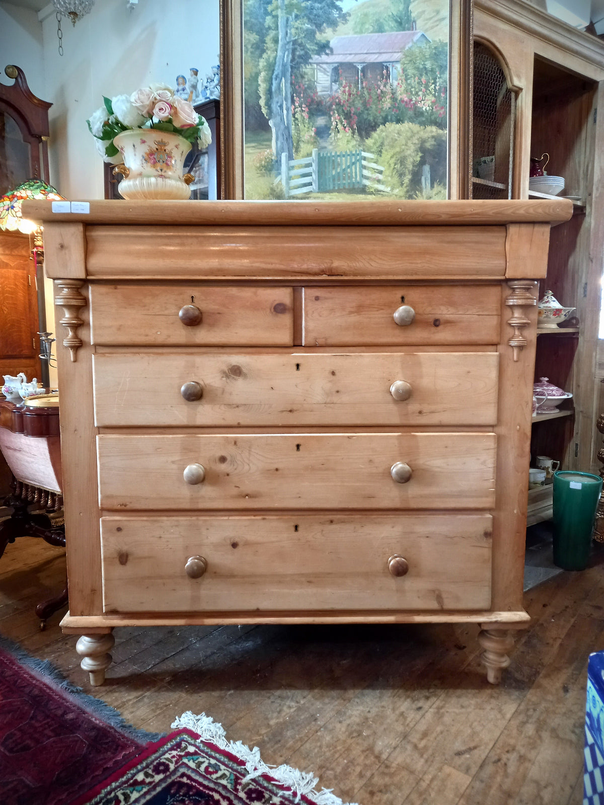 Large Baltic Pine Chest of Drawers