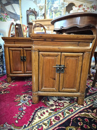 Pair of Chinese Bedside Cabinets