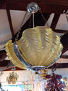 Shell Shaped Art Deco Ceiling Light