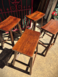 Set of Four Oak Bar Stools