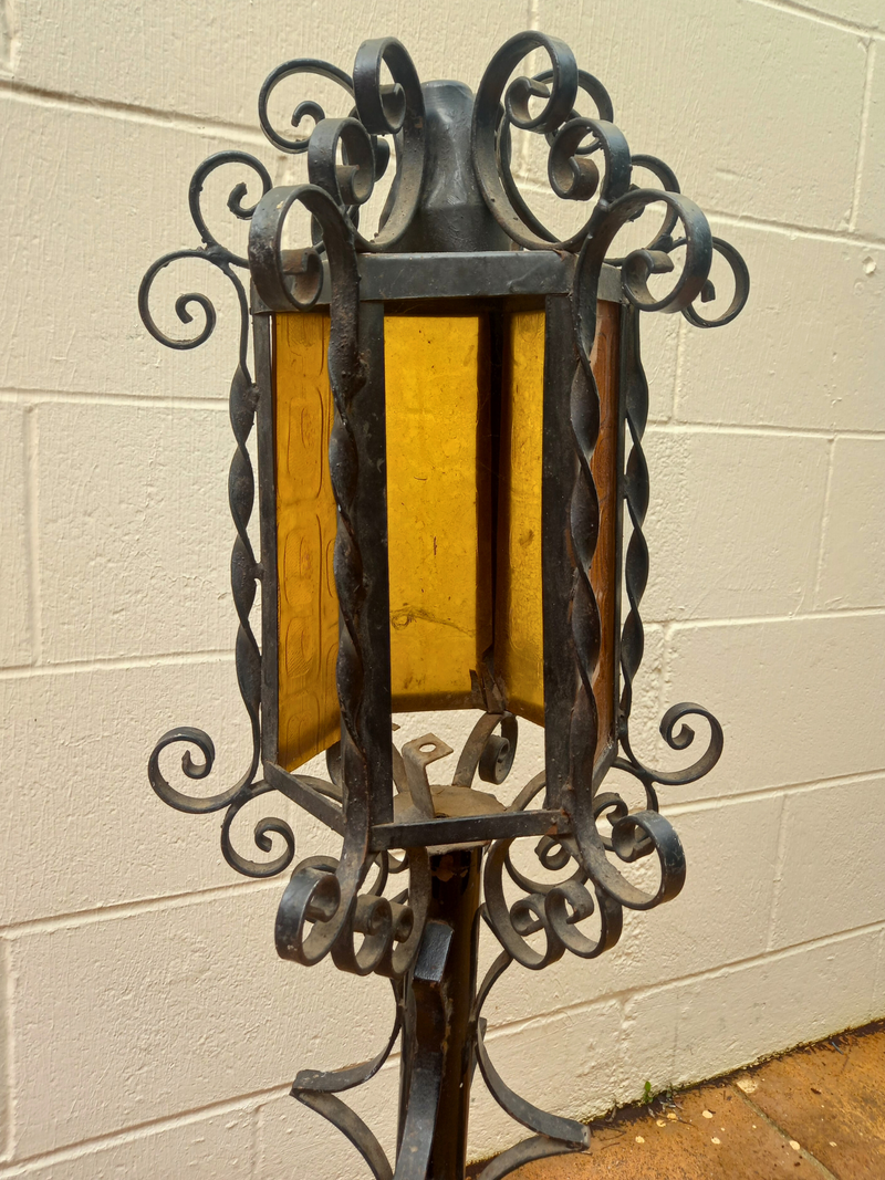 Vintage Wrought Iron Outdoor Light