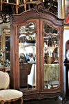 French Double Mirror Fronted Armoire