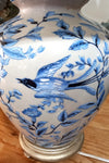 Pair of Chinese Blue & White Lamps