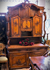 French Walnut & Marble Buffet